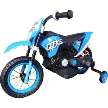 Imagem de Mini Moto Cross Elétrica Infantil Criança 6V Azul - Importway