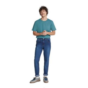 Imagem de Calça Jeans Masculina Tradicional Com Elastano - Hering