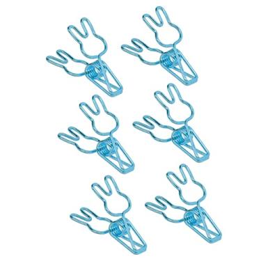 Imagem de Grampos de Fichário, 100 Pçs, Grampos de Papel Em Forma de Coelho, Força de Aperto Forte, Criatividade, Grampos de Papel, Artesanato, Grampos de Fichário, Grampos de Metal, Grampos de Fichário (Azul)