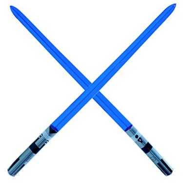Imagem de megasumer 2 Premium - Blue Single Blade Inflatable Light Saber Swords, Lightsaber, Party, Gift, Action Play, Blow Up Luke Lightsaber (Blue 1-Blade)