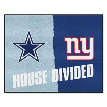 Imagem de FANMATS NFL House Tapete dividido de nylon com divisórias