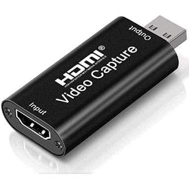 Imagem de Placa de captura de vídeo HDMI 4K, cartão de captura de vídeo Cam Link, adaptador de captura de áudio HDMI para USB 2.0 dispositivo de captura de gravação para streaming, transmissão