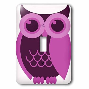 Imagem de 3dRose Lsp_124598_1 Capa para interruptor de luz coruja roxa clara e escura