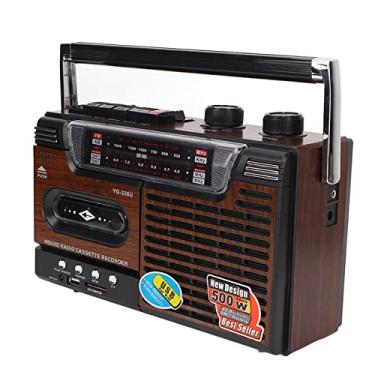 Imagem de Leitor Portátil de Gravador de Cassetes, Toca-fitas retrô Boombox Com Estéreo de Rádio AM FM, Gravador de Fita USB Vintage para Presente Dos Pais