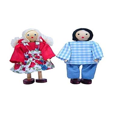 Imagem de Bonecos Crianças para Casinha de Boneca - Bohney, Madeira