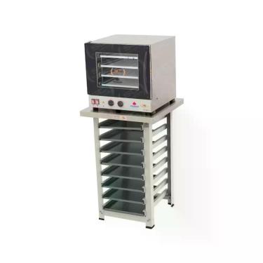 Imagem de Kit - Forno Turbo Elétrico Fast Oven PRP-004 220V Preto + Bancada MES-004  + 8 Assadeiras - Progás