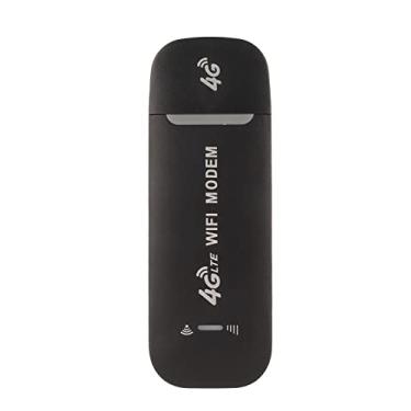 Imagem de Roteador WiFi USB 4G LTE, Roteador WiFi Portátil Ponto de Acesso Móvel de Bolso, Modem USB Roteador Inteligente de Rede Sem Fio Com Slot para Cartão SIM 150 Mbps 10 Usuários, Preto