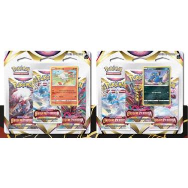 Kit Cartas Pokémon Blister Triplo 3 Pacotes + 1 Carta Celebi