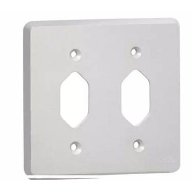 Imagem de Placa 4x4 2Tomadas Silentoque 54391 - Pial