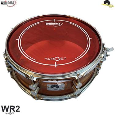 Imagem de Pele para Caixa e Surdo Williams Target - WR2 Duplo filme RED 14