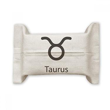 Imagem de Bolsa de linho de algodão com estampa de constelação de maio de abril Taurus