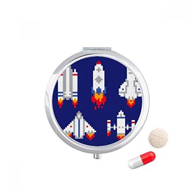Imagem de Estojo de comprimidos de pixel de astronomia Space Ship com foguete