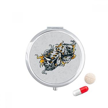 Imagem de Caveira Dados Cool Effects Ilustração Caixa de Armazenamento de Remédio Dispensador de Recipiente