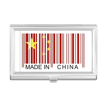 Imagem de Carteira de bolso com porta-cartões chineses com código de barras da China
