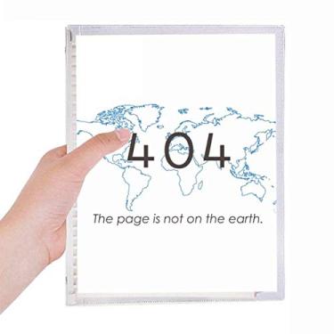 Imagem de Agenda de erro Programmer 404 Not On Earth Caderno Folhas soltas Diário Recarregável Papelaria