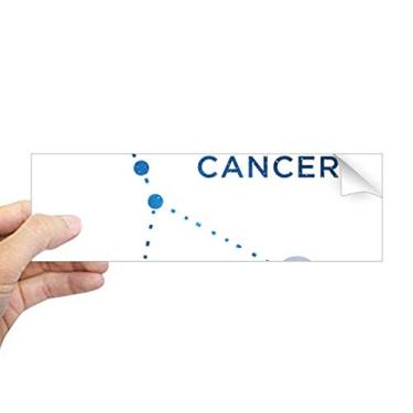 Imagem de DIYthinker Adesivo retangular para para-choque do signo de constelação de câncer do zodíaco para notebook decalque de janela