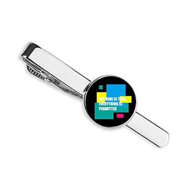 Imagem de Nothing True Everything Permitted Gravata Clip Bar Presente Homem Empresarial