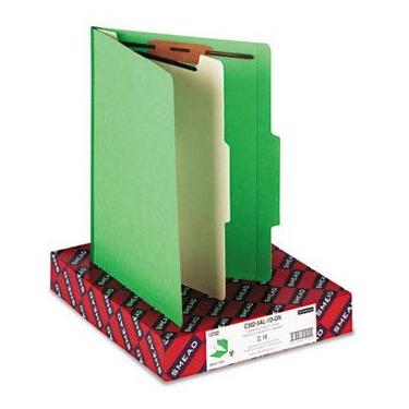 Imagem de Smead® Dobrador colorido para classificação de abas, CLS, 4SEC, TP-TB, GN (pacote com 3)