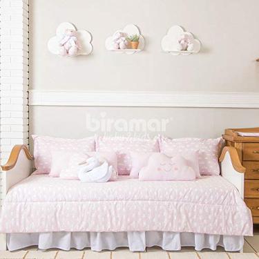Imagem de Sofá Cama 7 Peças Com Saia Lollipop Ii Cisne Rosa, Biramar Baby, Rosa