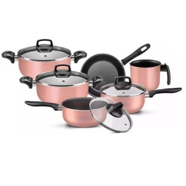 Imagem de Conjunto De Panelas Antiaderente Rose 06 Pçs Marpal