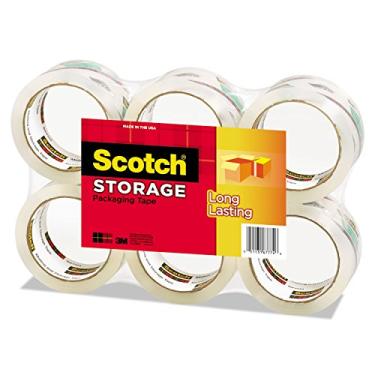 Imagem de 3M Scotch 36506 Fita Movimentação/Armazenamento, Rolos, 1-7/8 Polegadas X54,6 Jardas, 6 Rolos/Pacote, Cl