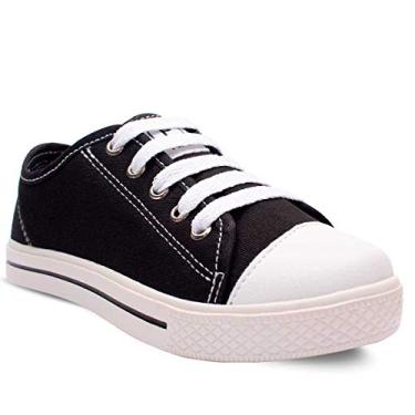 Imagem de Tenis Infantil Menina Menino Casual Masculino Feminino Moda Star 11.21 (Preto, BR, Criança de 4 a 8 anos, Numérico, 29)