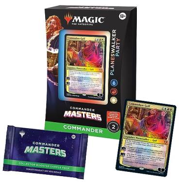 Imagem de Magic: The Gathering Commander Masters Commander Deck - Planeswalker Party (100-Card Deck, 2-Card Collector Booster Sample Pack + Accessories)