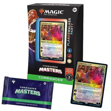 Imagem de Magic: The Gathering Commander Masters Commander Deck - Planeswalker Party (100-Card Deck, 2-Card Collector Booster Sample Pack + Accessories)
