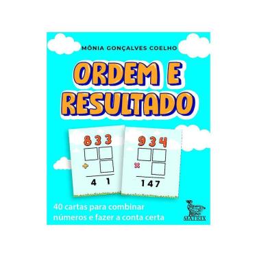Imagem de Livro Caixinha - Ordem E Resultado: 40 Cartas Para Combinar Números E Fazer A Conta Certa