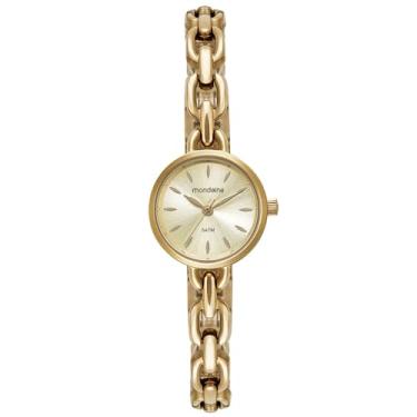 Imagem de Relógio MONDAINE feminino analógico dourado 32589LPMVDM1