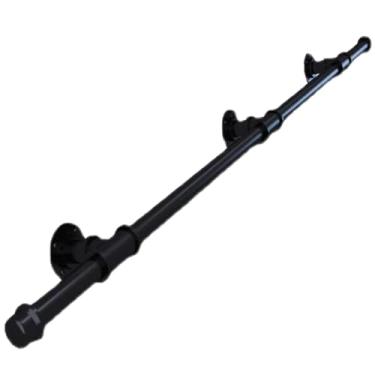 Imagem de Corrimãos para degraus externos, corrimãos de tubo galvanizado de ferro para escadas internas, montagem na parede, corredor, trilho de mão com kit de parafusos