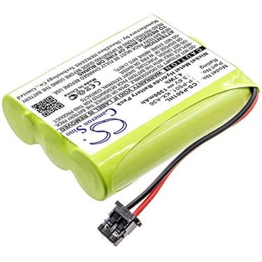 Imagem de HGUIM Bateria de substituição de 1300mAh/4,68Wh para Radio Shack HHR-P505, KX-A36, KX-TCA14, P-P501, P-P504 43-686, 43-687, 43-688, 43-725, 43-726, 43-729, 43-729, 43-729, 43-729, 43-729, 43-729,