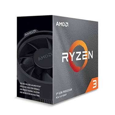 Imagem de Processador de mesa AMD Ryzen 3 3100 4 núcleos, 8 fios desbloqueado com resfriador Wraith Stealth