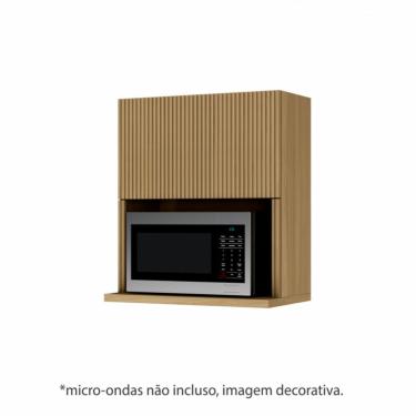Imagem de Armario Aereo Micro 1 Porta Basculante Nesher Rainha 70 Cm 100 Mdf Nature