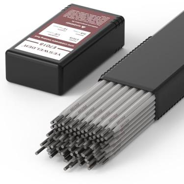 Imagem de YESWELDER E7018 1/8" 2,3 kg, haste de solda com baixo teor de hidrogênio e aço carbono, eletrodos