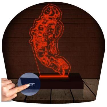 Imagem de Luminária Led 3D Astronauta Abajur - 3D Fantasy