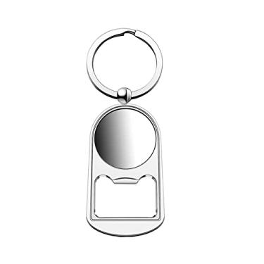 Imagem de ARFUKA Abridor de garrafas chaveiro abridor de garrafa de cerveja portátil chaveiro com etiqueta em branco chaveiro abridor de garrafa de bebida chaveiro presente para homens e mulheres