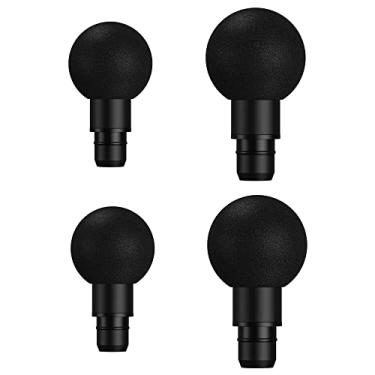 Imagem de Cabeças de pistola de massagem para Hypervolt Go, acessório de pistola de massagem substituível, diferentes cabeças de massageador muscular, ferramentas de salão de percussão profunda Plug and Play,