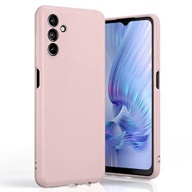 Imagem de Boaixiaen Capa para Samsung Galaxy A13 5G, capa de telefone de silicone líquido, fina, macia, ajuste de TPU (poliuretano termoplástico) à prova de choque para Galaxy A13 5G 6,5 polegadas (rosa)