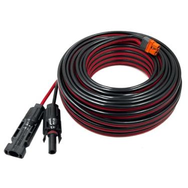 Imagem de ZkeeShop Cabo de carregamento solar conector solar para adaptador XT60i conector de conexão do painel solar XT60i-F cabo de extensão 12AWG compatível com estação de energia portátil EcoFlow Solar