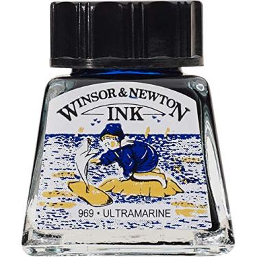 Imagem de Winsor & Newton Drawing Inks Tinta para Desenho, Azul (Ultramarine), 14 ml