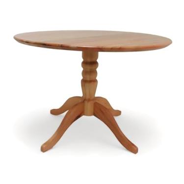 Imagem de Mesa de Jantar Redonda 110cm com Pé Central Gardênia Yescasa Natural