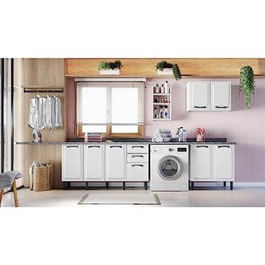 Imagem de Armário Multiuso em Aço 8 Portas 2 Gavetas New Premium Branco