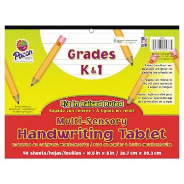 Imagem de Pacon 2470 Tablet de caligrafia multissensorial, 26 x 20 cm, 40 folhas/bloco