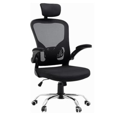 Imagem de Cadeira de Escritório Ergonômica Giratória Ajustável Tecido Mesh