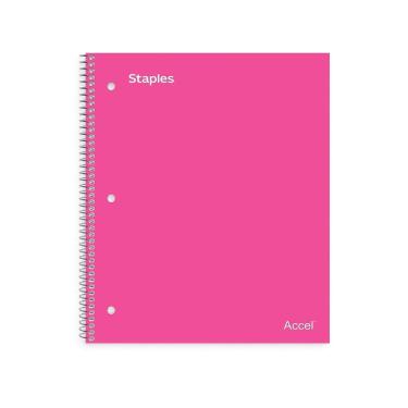 Imagem de Caderno STAPLES Accel 1 Subject College Ruled 100 folhas Pi