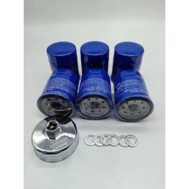 Imagem de BANGTE 6 peças 15400-RTA-003 94109-14000 ferramenta de filtro de óleo kit de junta de drenagem serve para Honda motor de popa 90-300HP CR-V Civic Replace 15400-PLM-A02 15400-PR3-003 15400-PH1-014