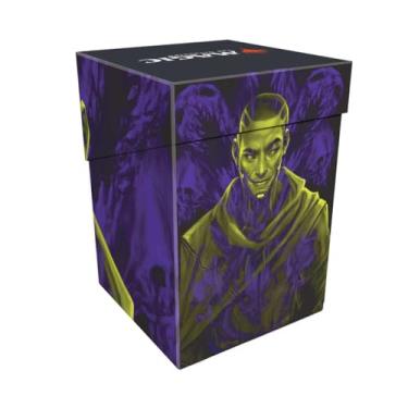 Imagem de Ultra Pro - MTG Duskmourn 100+ Deck Box Commander Kaito, Bane of Nightmares for Magic: The Gathering, proteja e armazene até 100+ cartas padrão de mangas duplas para MTG, tampa segura, arte MTG