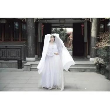 Imagem de Chapéus de cabeça de 1,5 m, adereço de bambu, vintage, fantasia antiga, cortina de saia, fotografia, cosplay, guarda-chuvas antigos, guarda-sol