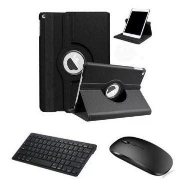 Imagem de Capa Case Com Teclado Bluetooth E Mouse Para iPad 9 Geração - Skin Zab